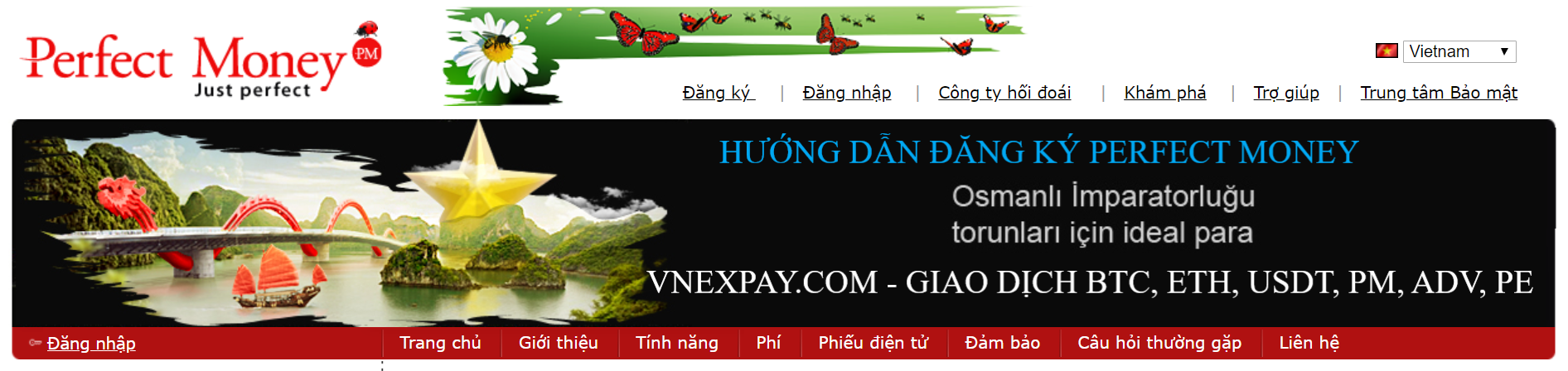 Perfect Money là gì - Hướng dẫn cách đăng ký và xác minh tài khoản tại Vnexpay.com